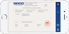 does geico have id cards for smart smartphones|geico insurance id card.